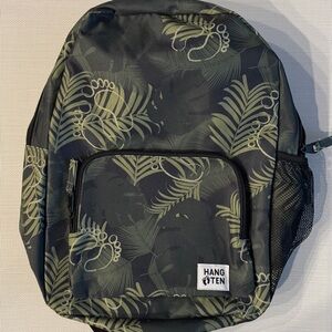 HANG TEN Hunter Green Tropical Backpack NWT
